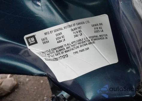 2005 Pontiac Grand Prix Gt from USA, damaged, VIN 2G2WS522351171213